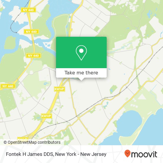 Fontek H James DDS map