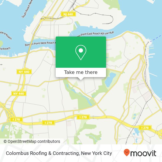 Colombus Roofing & Contracting map