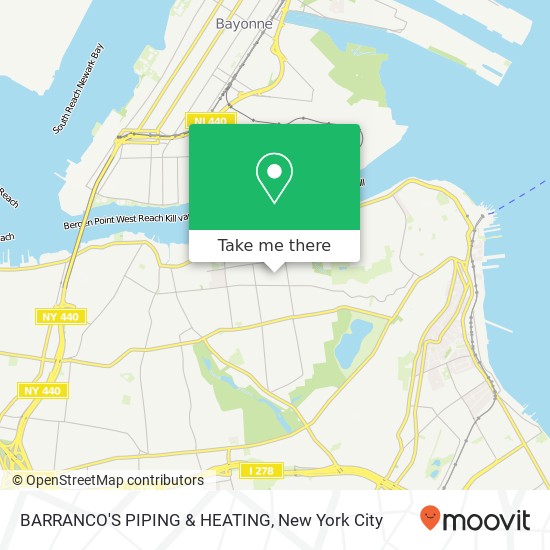 BARRANCO'S PIPING & HEATING map