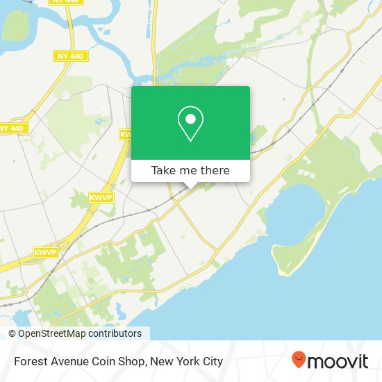 Forest Avenue Coin Shop map
