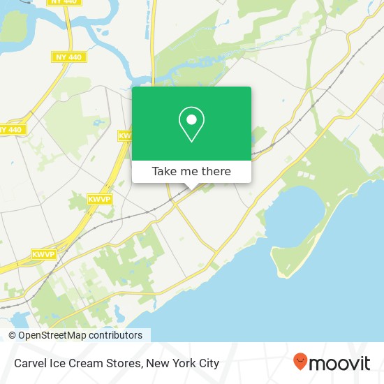 Mapa de Carvel Ice Cream Stores