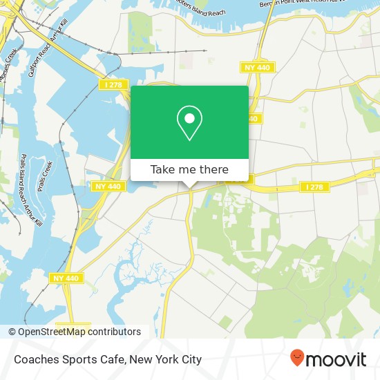 Coaches Sports Cafe map