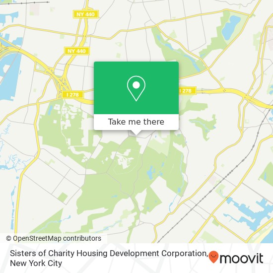 Sisters of Charity Housing Development Corporation map