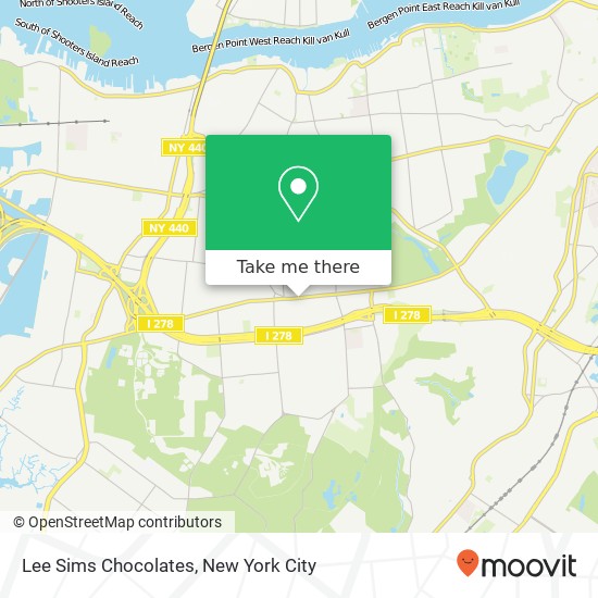 Lee Sims Chocolates map