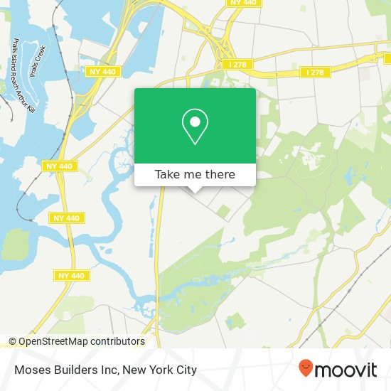 Moses Builders Inc map