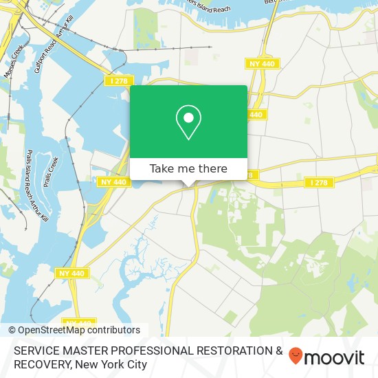 SERVICE MASTER PROFESSIONAL RESTORATION & RECOVERY map