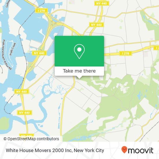 Mapa de White House Movers 2000 Inc