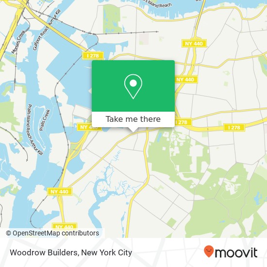 Woodrow Builders map