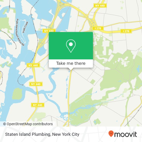 Mapa de Staten Island Plumbing