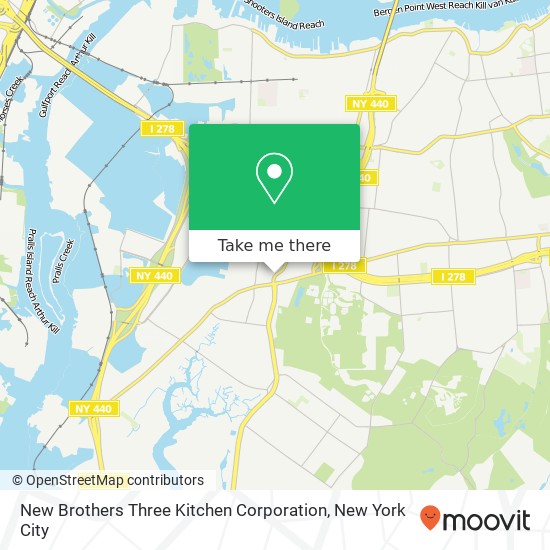 Mapa de New Brothers Three Kitchen Corporation