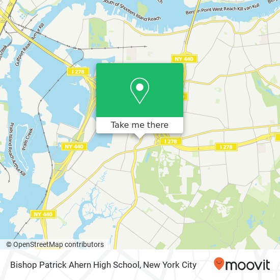 Mapa de Bishop Patrick Ahern High School