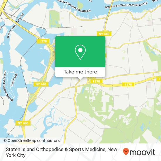 Staten Island Orthopedics & Sports Medicine map