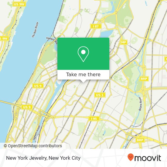 New York Jewelry map