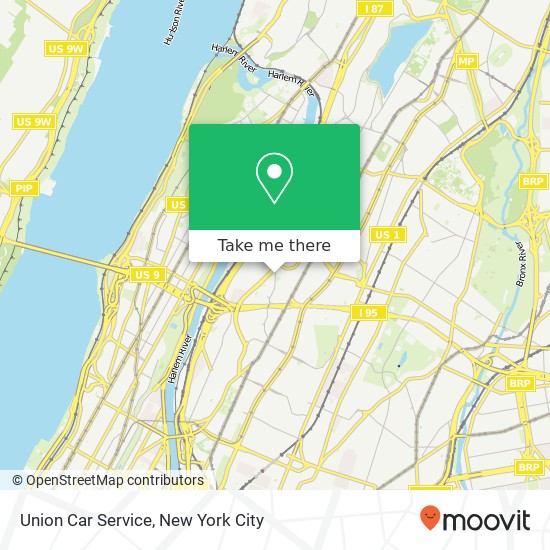 Union Car Service map