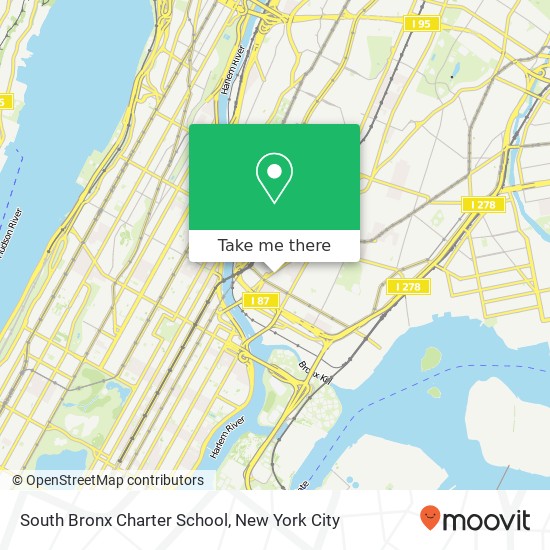 Mapa de South Bronx Charter School