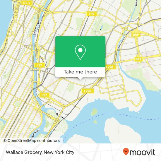 Mapa de Wallace Grocery