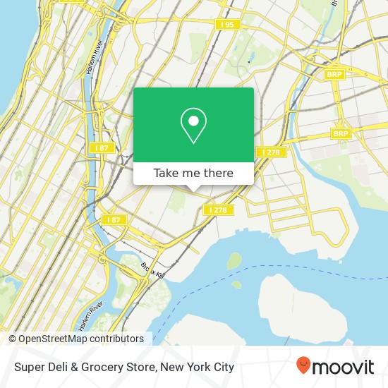 Mapa de Super Deli & Grocery Store