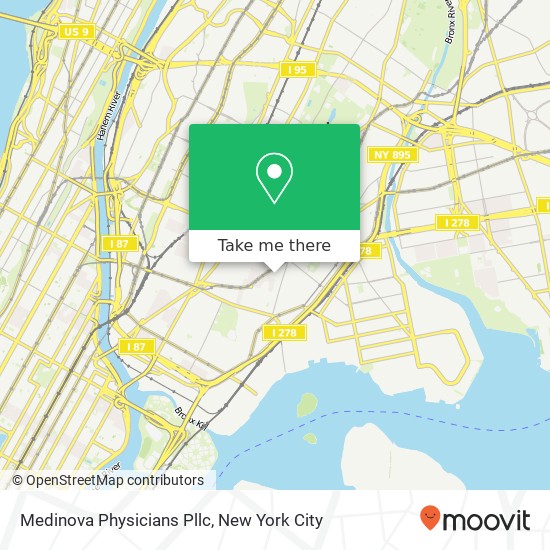Medinova Physicians Pllc map