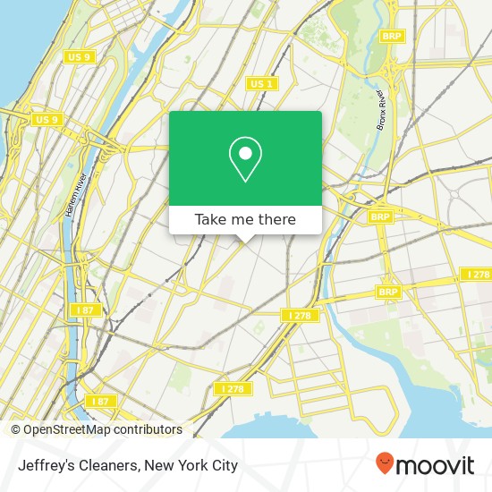Jeffrey's Cleaners map