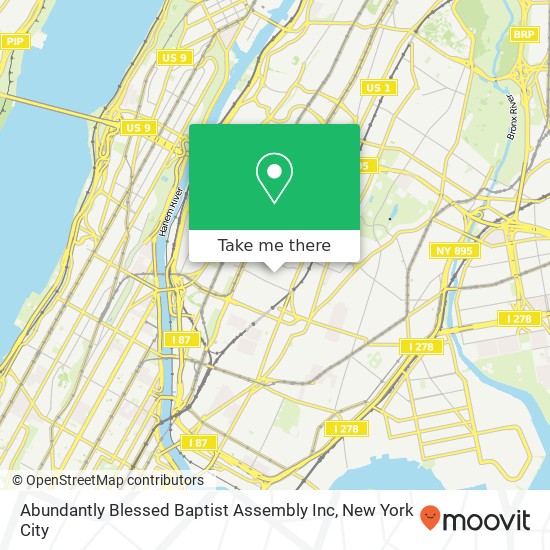 Mapa de Abundantly Blessed Baptist Assembly Inc