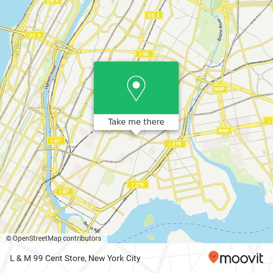 Mapa de L & M 99 Cent Store