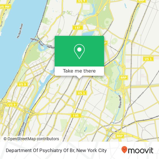 Department Of Psychiatry Of Br map