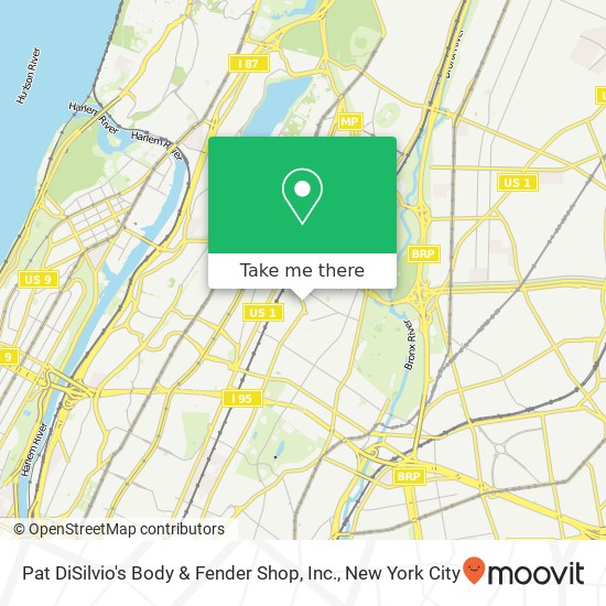 Pat DiSilvio's Body & Fender Shop, Inc. map