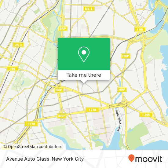 Mapa de Avenue Auto Glass