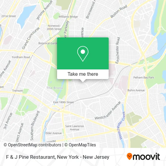 F & J Pine Restaurant map