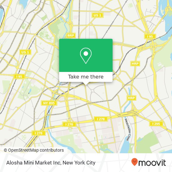 Alosha Mini Market Inc map