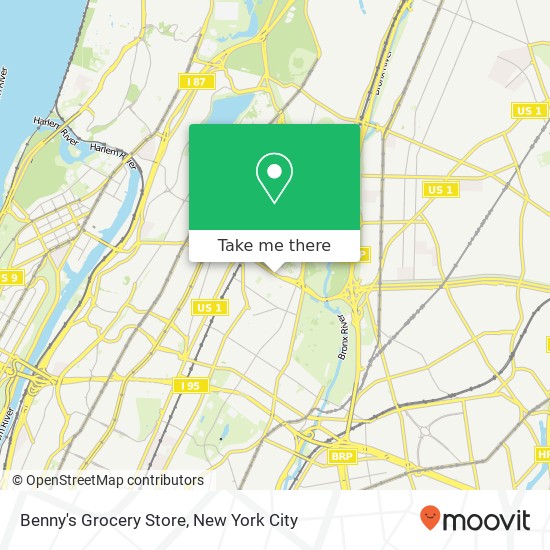 Mapa de Benny's Grocery Store
