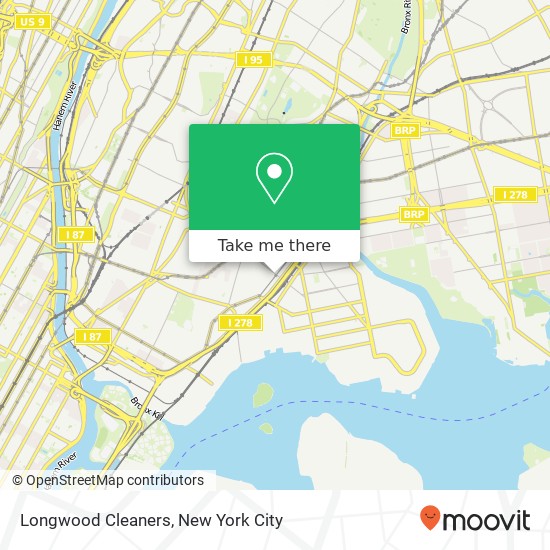 Longwood Cleaners map