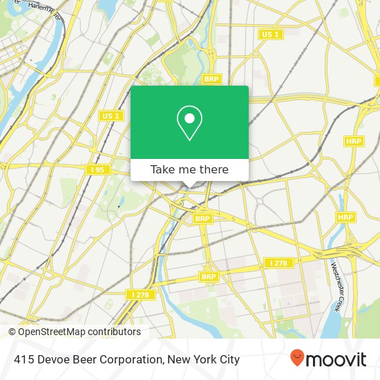 Mapa de 415 Devoe Beer Corporation