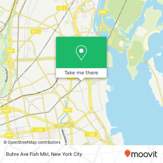 Buhre Ave Fish Mkt map