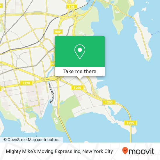 Mighty Mike's Moving Express Inc map