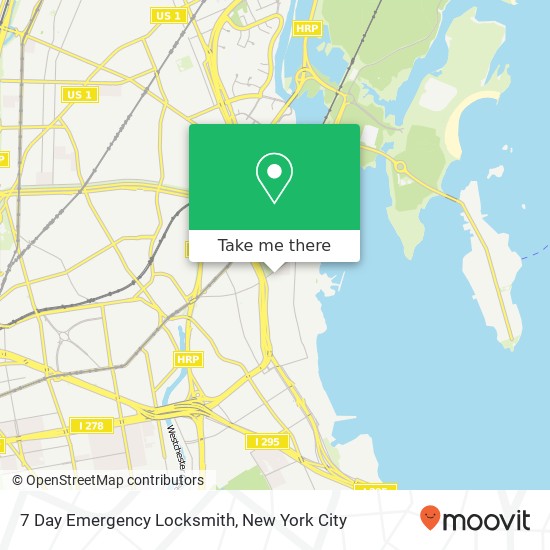 7 Day Emergency Locksmith map