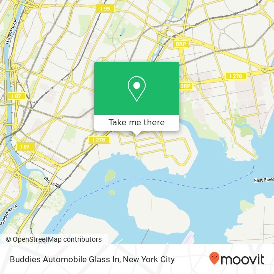 Buddies Automobile Glass In map