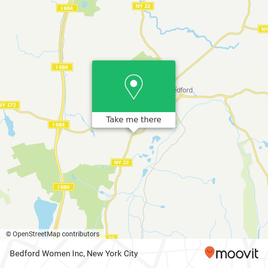 Bedford Women Inc map