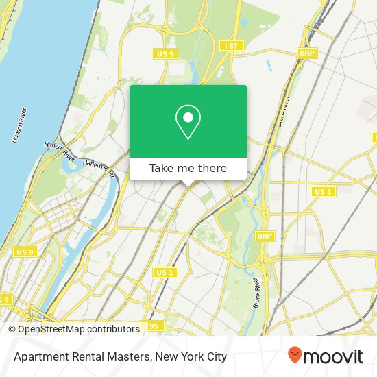 Apartment Rental Masters map