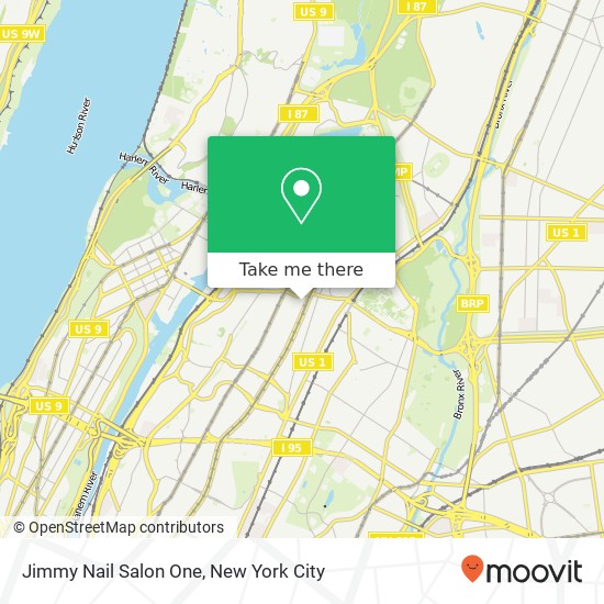Jimmy Nail Salon One map