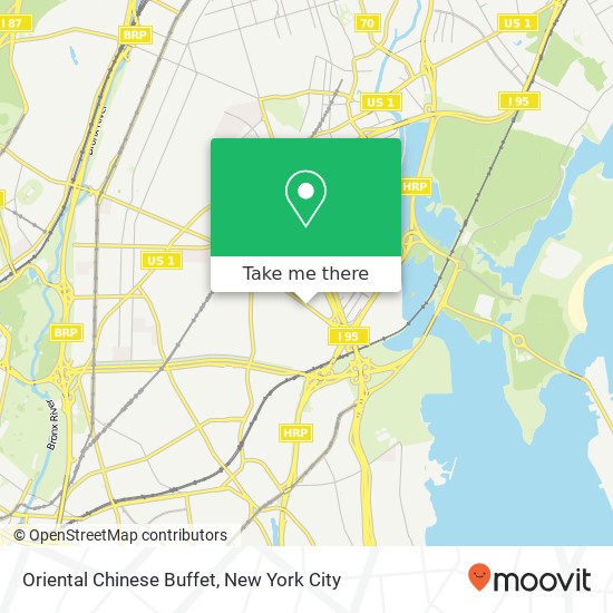 Mapa de Oriental Chinese Buffet