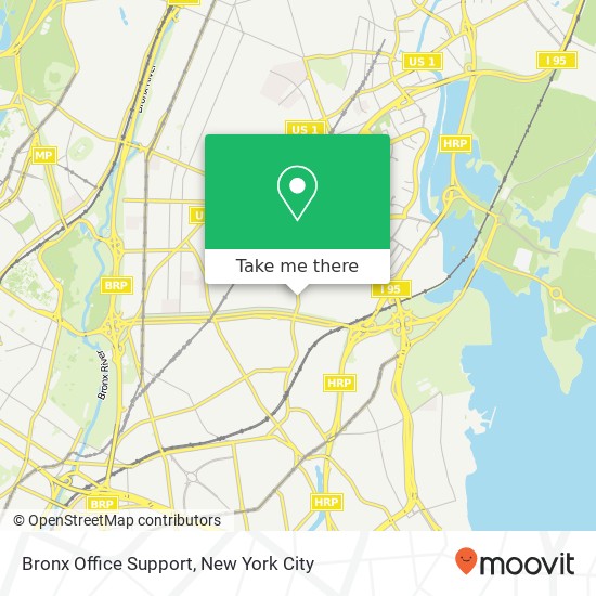 Bronx Office Support map