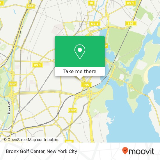 Bronx Golf Center map