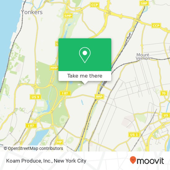 Koam Produce, Inc. map