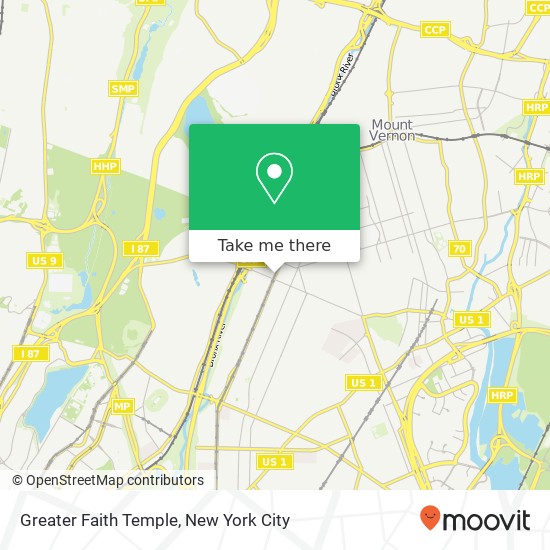 Greater Faith Temple map