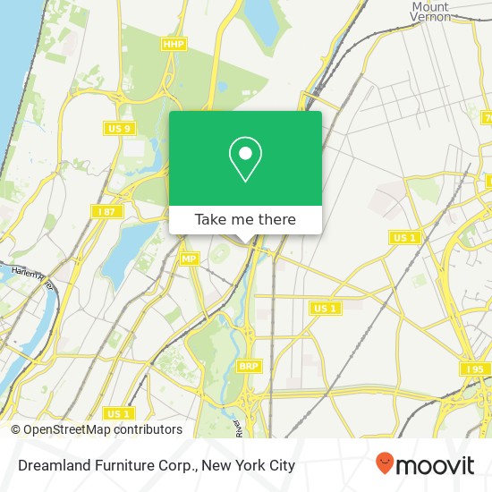 Dreamland Furniture Corp. map
