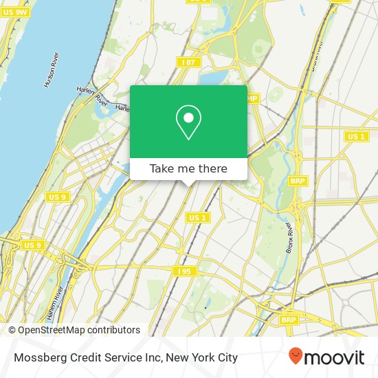 Mossberg Credit Service Inc map