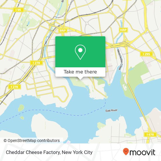 Mapa de Cheddar Cheese Factory