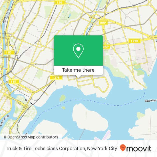 Mapa de Truck & Tire Technicians Corporation