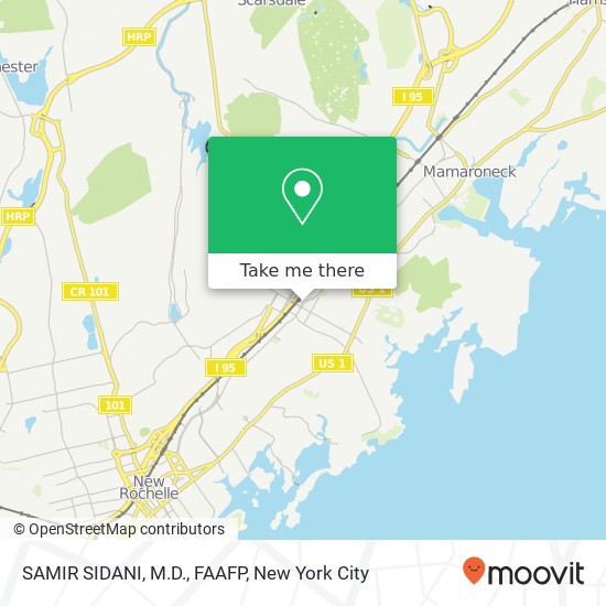Mapa de SAMIR SIDANI, M.D., FAAFP